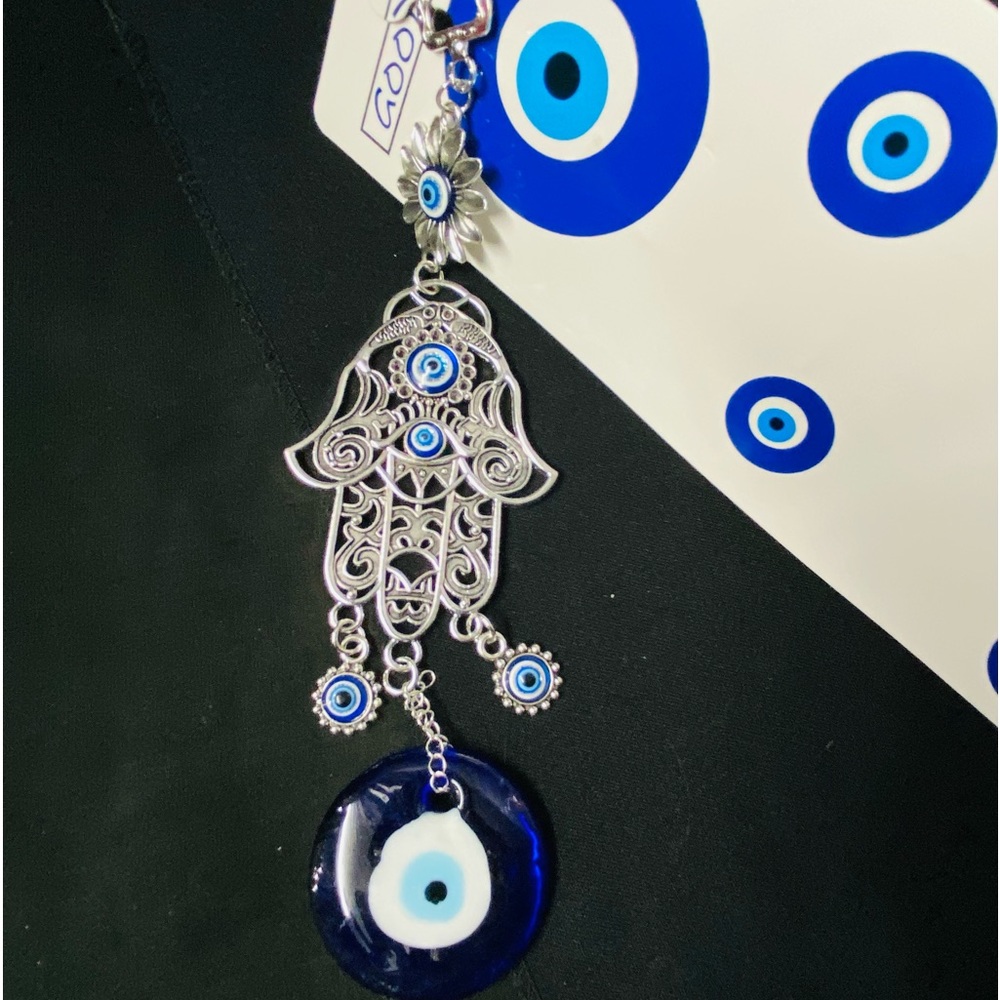 Hamsa Hand Protection charms. 10” long - Picture 2 of 4